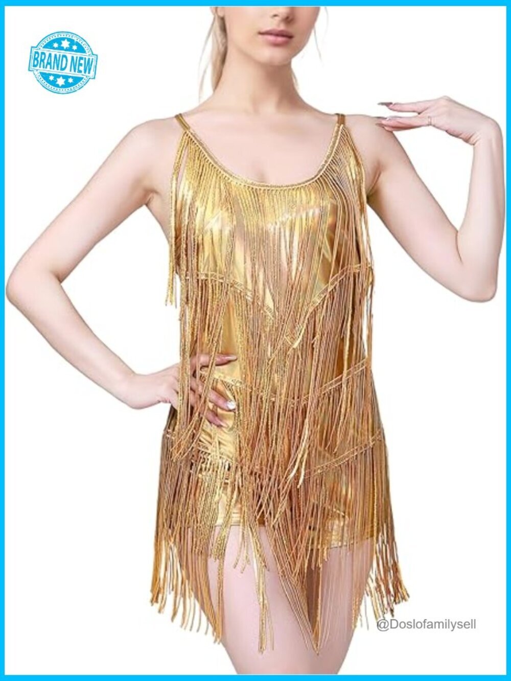 Sequin Tassel Fringe Romper Sparkly Jumpsuit Backless Mini Dress Rave Disco